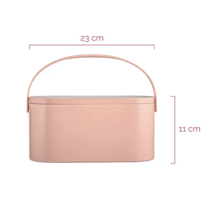 Boite de rangement portable avec Miroir cosmétique LED