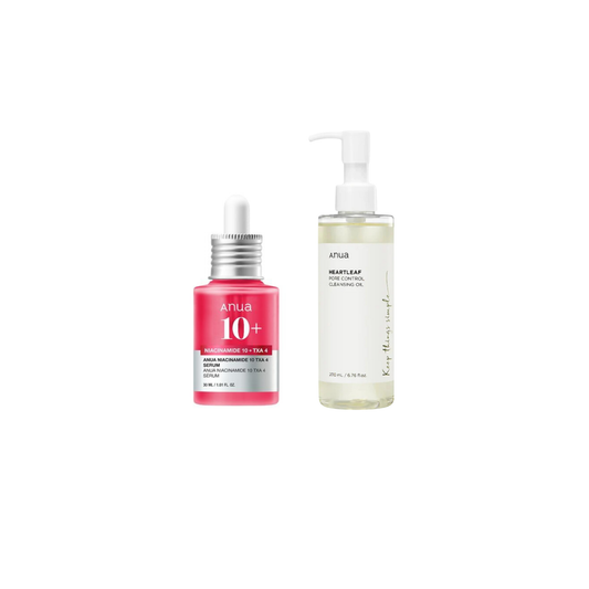 ANUA – Duo Sérum Niacinamide 4% & Huile Démaquillante