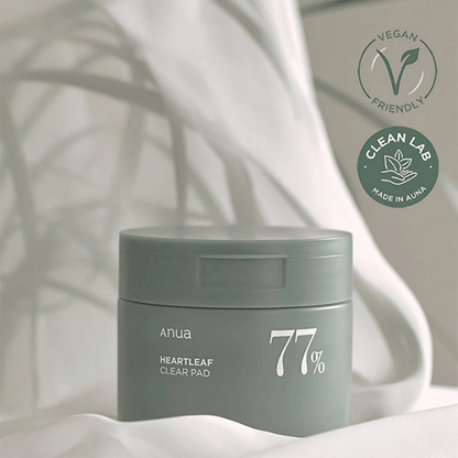 ANUA - Almohadilla transparente Heartleaf 77% – 70 discos