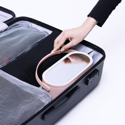 Boite de rangement portable avec Miroir cosmétique LED